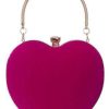 Accessories * | China 1125 Hot Pink Heart Purse What'S New