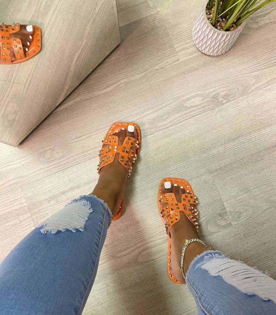 Shoe Type * | Cape Robbin Amisha Orange What'S New