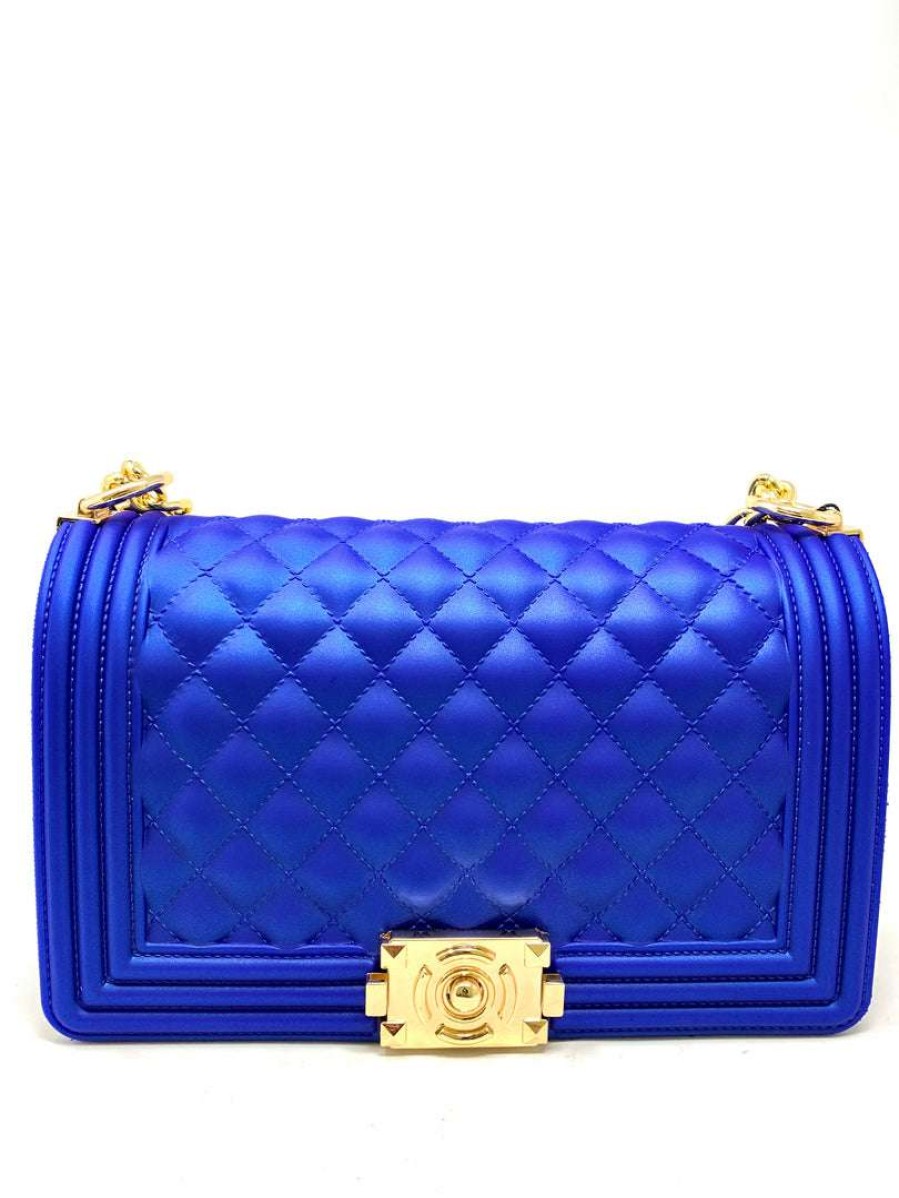 Accessories * | Joia 7048 Royal Blue Jelly Purse What'S New