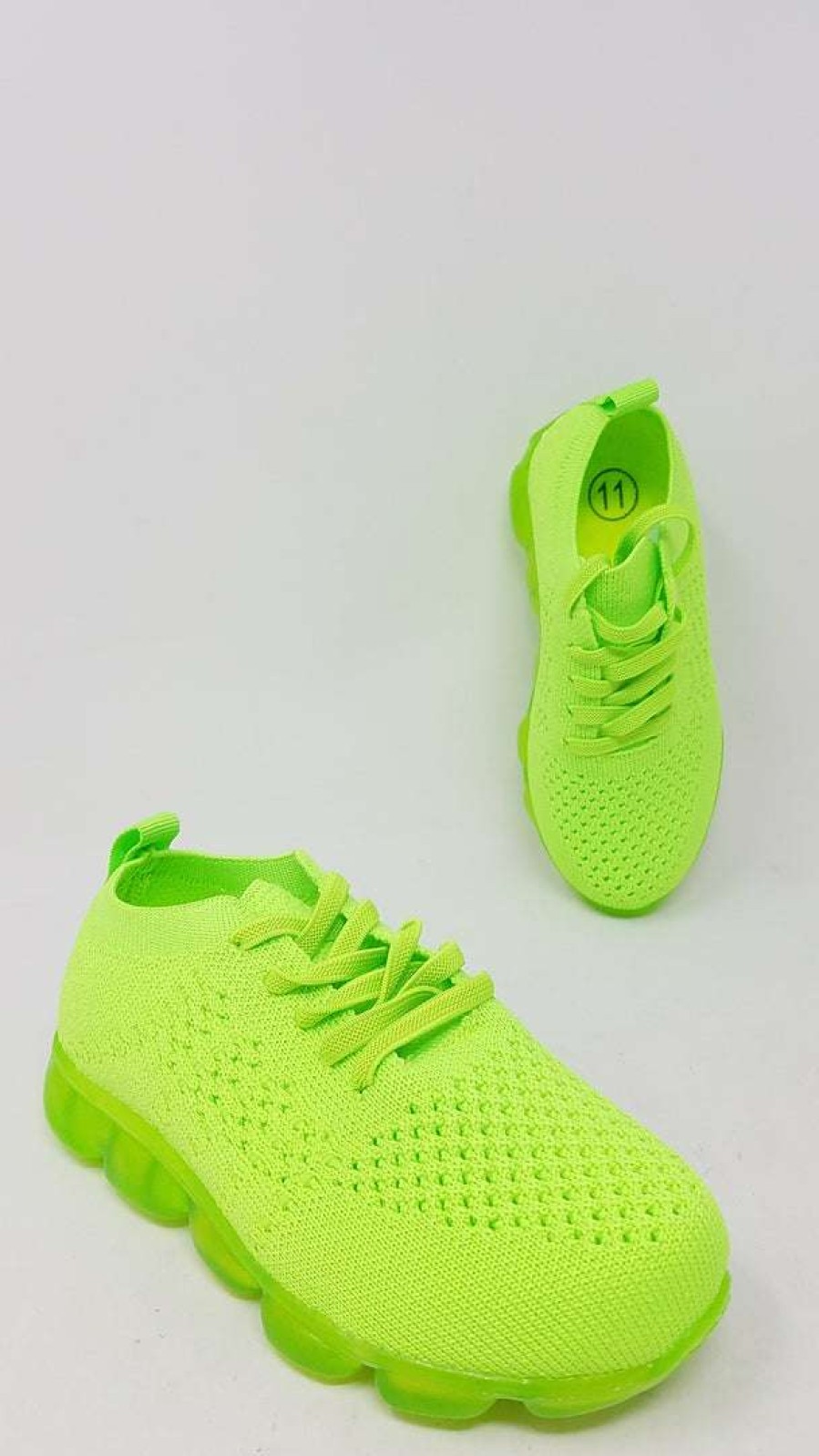 Kids * | Kedi C203 Kids Neon Green Shoe Type