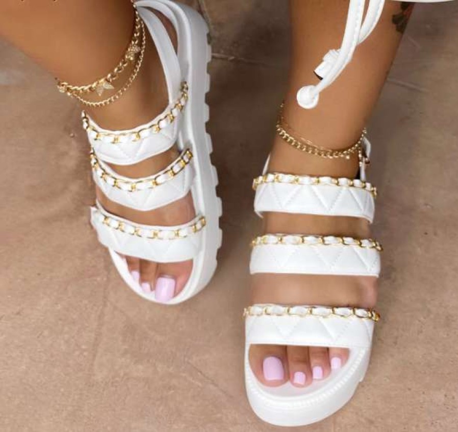 Shoe Type * | Mata Chain Me White