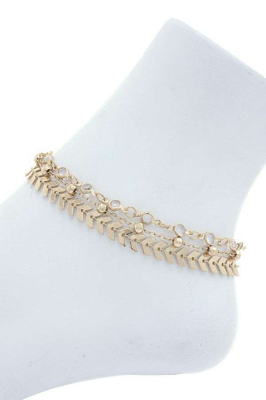 Accessories * | Joia 83A1001 Gold Ankle Chain