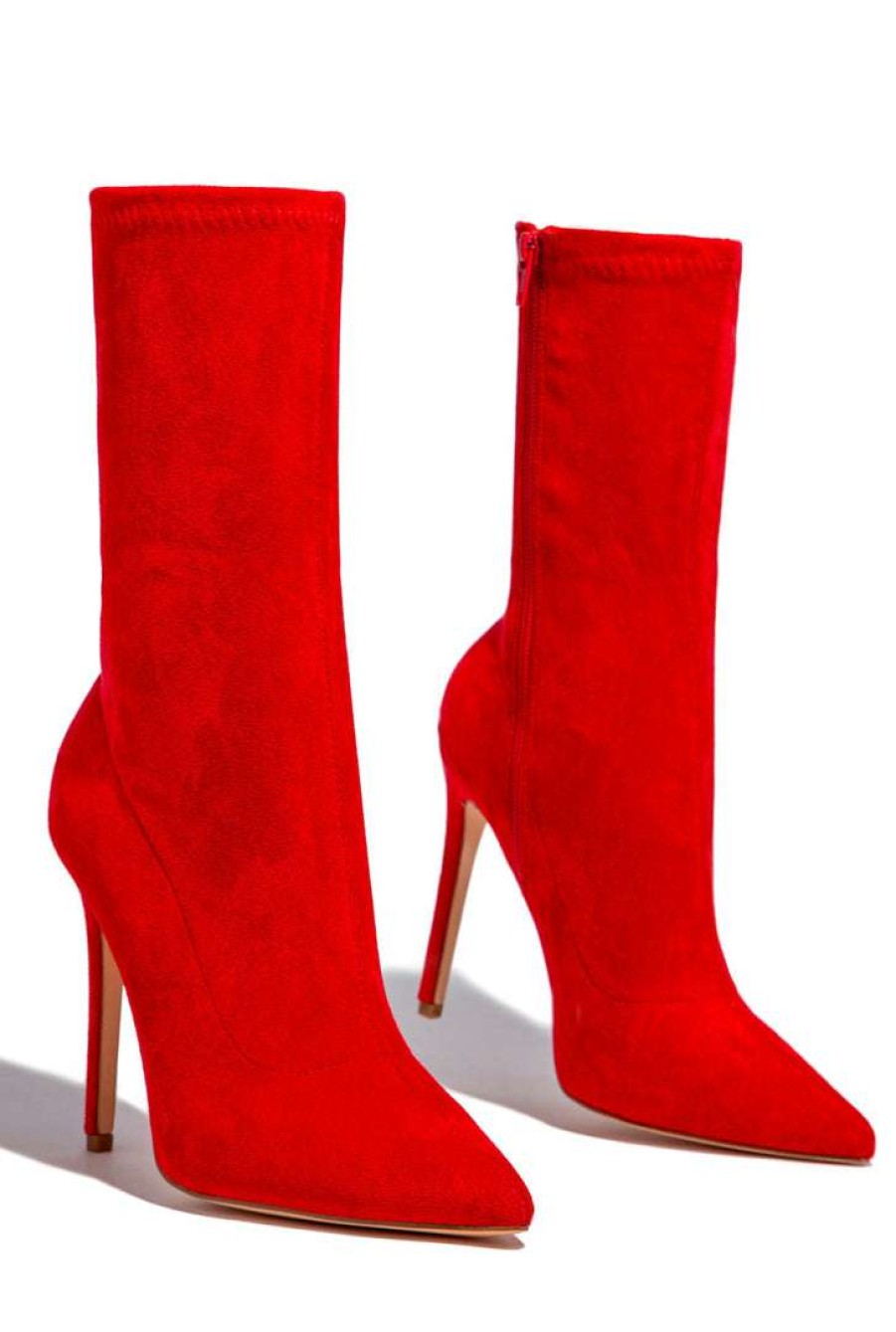 Shoe Type * | Oli J Estella Red Suede What'S New