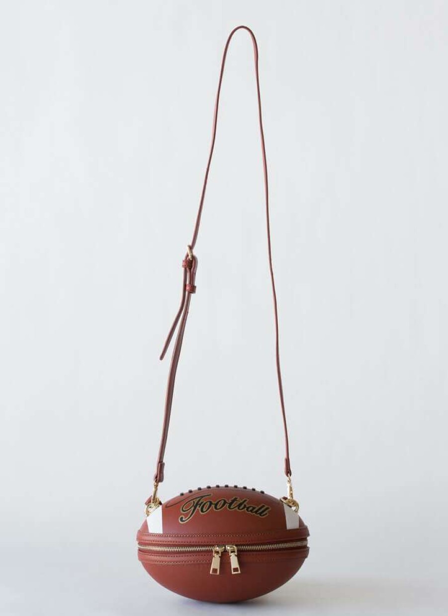 Accessories * | China Football Purse Brown What'S New