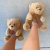 Shoe Type * | Springland What'S New Plush01 Teddy Bear Slippers Brown