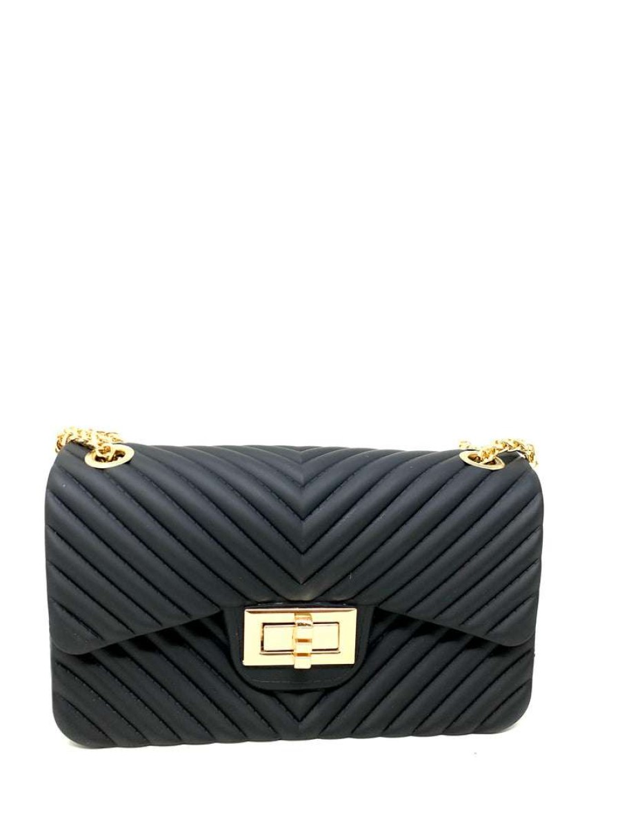 Accessories * | Joia 7043 Black Jelly Purse What'S New