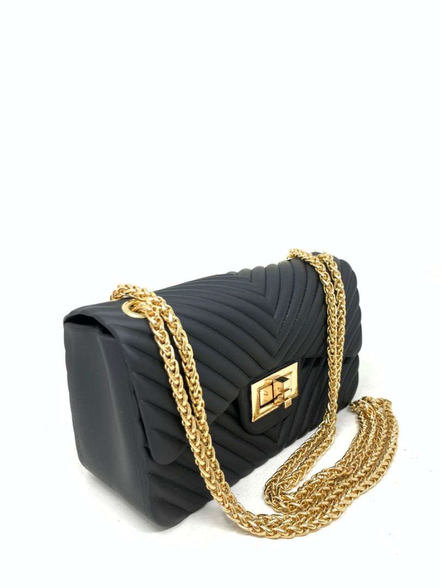 Accessories * | Joia 7043 Black Jelly Purse What'S New