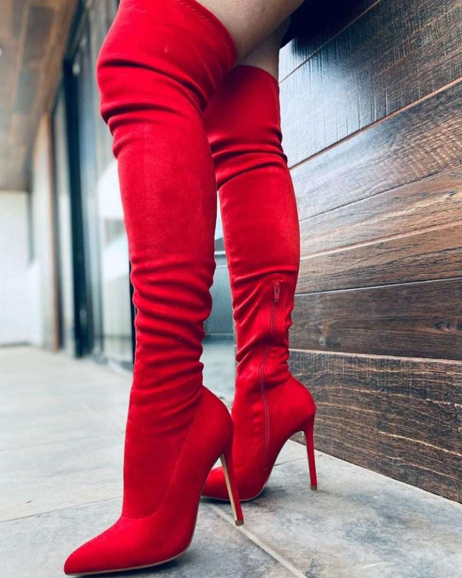 Shoe Type * | Liliana What'S New Gisele7 Red Suede