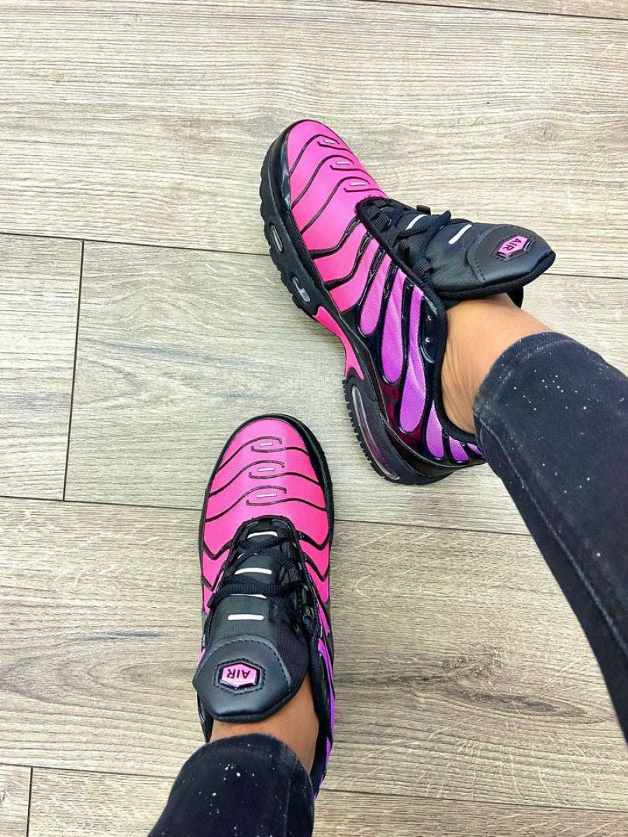 Shoe Type * | Kedi 9067 Black & Hot Pink