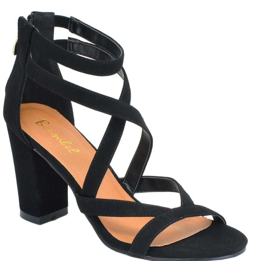 Shoe Type * | Shoe Magnate Alondra3 Black Back In Stock