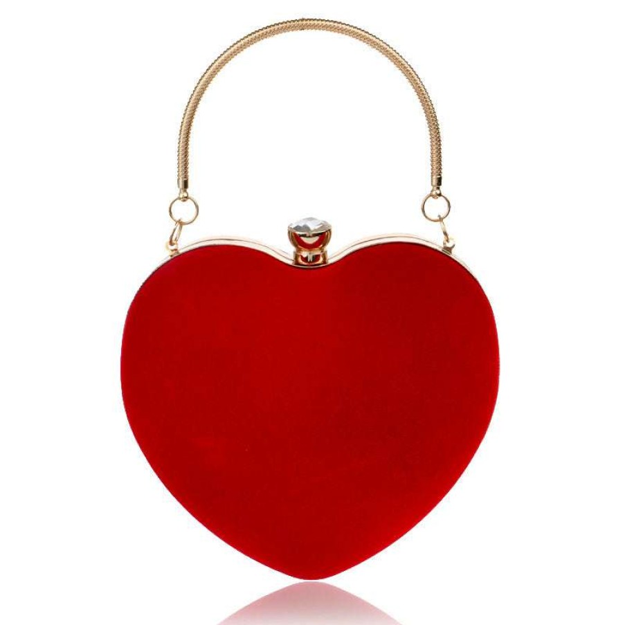 Accessories * | China 1125 Red Heart Purse