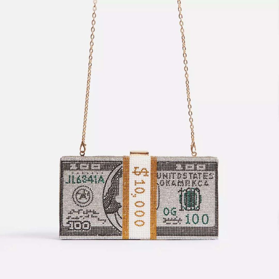 Accessories * | China Money Clutch Black/White