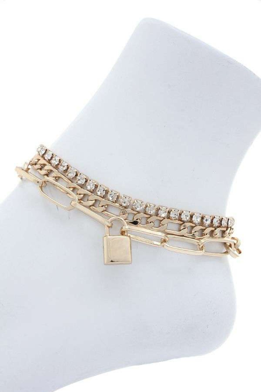 Accessories * | Joia 83A1003 Gold Ankle Chain