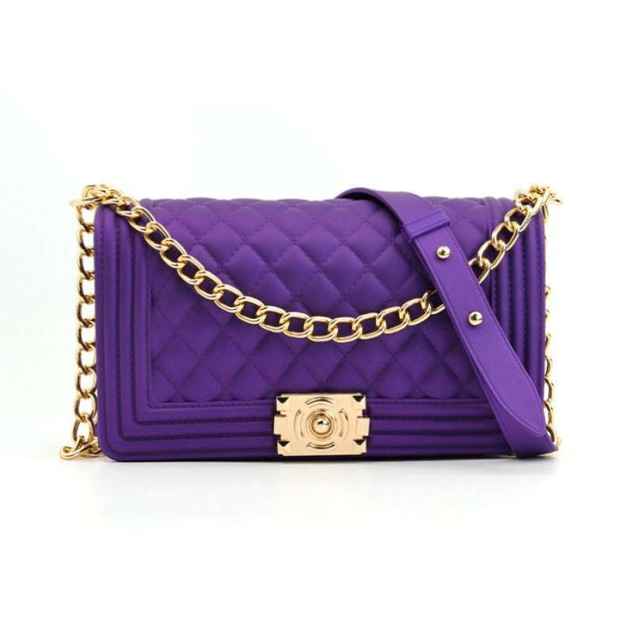 Accessories * | China 1028 Purple Jelly Purse (Large)