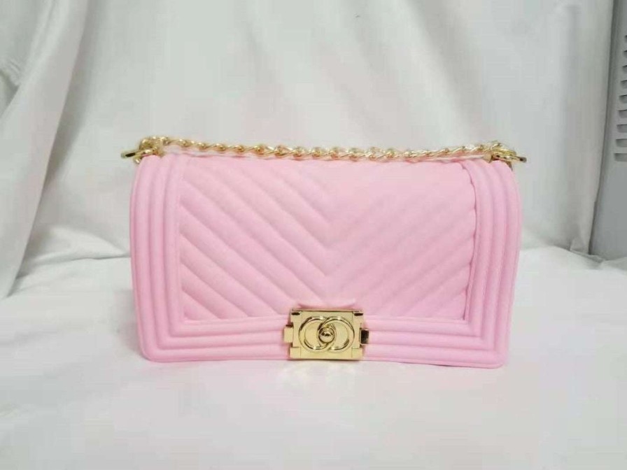 Accessories * | China 1028 Pink Jelly Purse (Large)