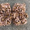 Shoe Type * | China Teddy Bear Slippers Pink Leopard What'S New