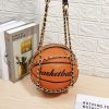 Accessories * | China B139 Orange Basketball Purse