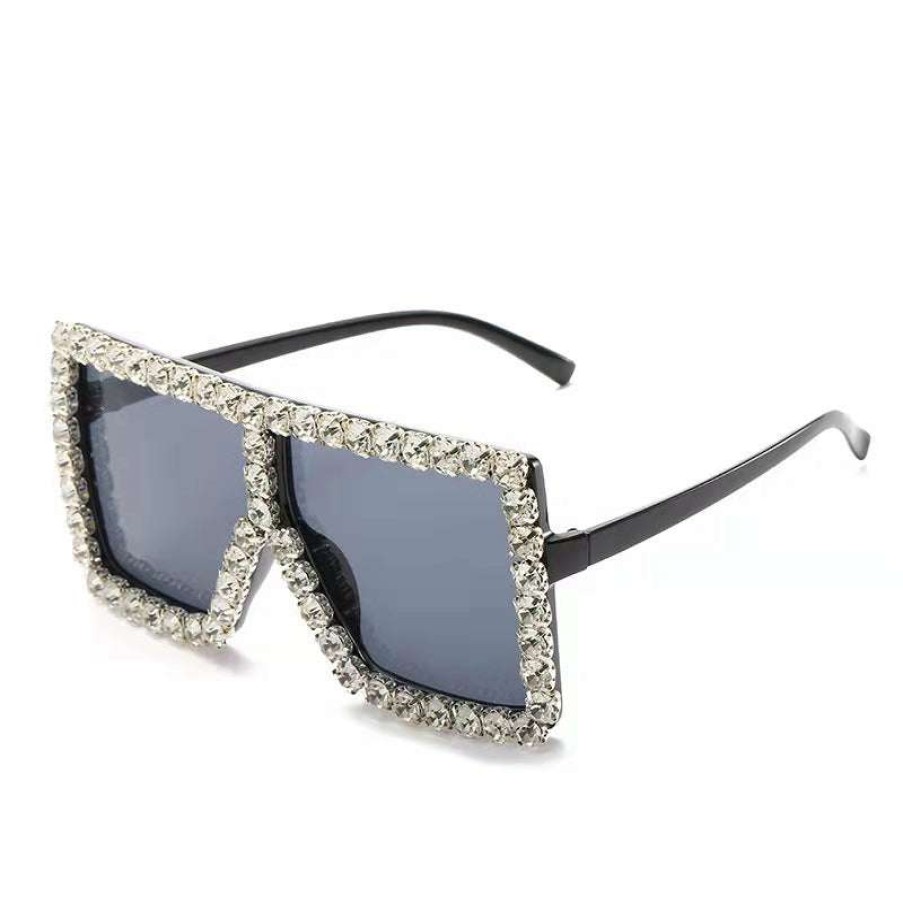 Accessories * | China Bling Sunglasses Black/Silver