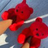 Shoe Type * | China Teddy Bear Slippers Red