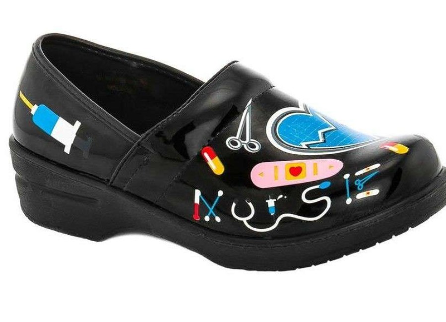 Shoe Type * | Rasolli Tara6 Black Nursing Shoe What'S New