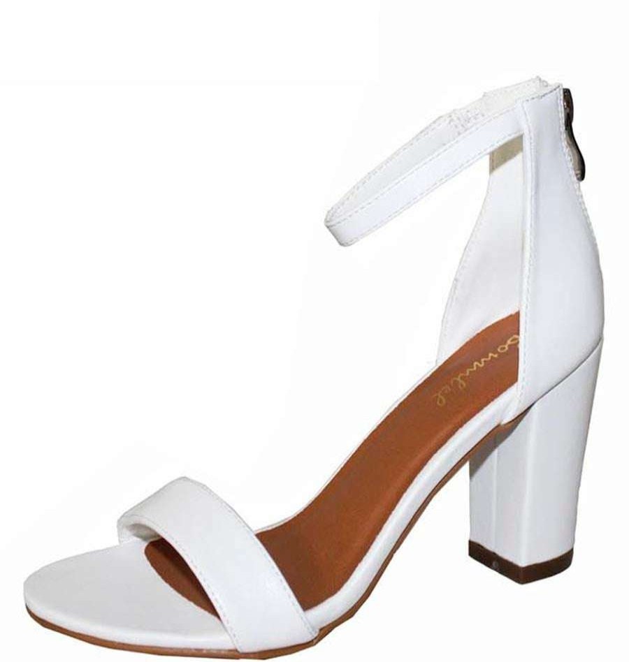 Shoe Type * | Shoe Magnate Alondra1 White Back In Stock