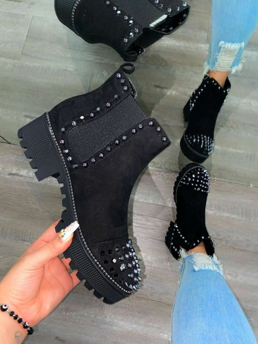 Shoe Type * | Cape Robbin What'S New Spiky Black & Black