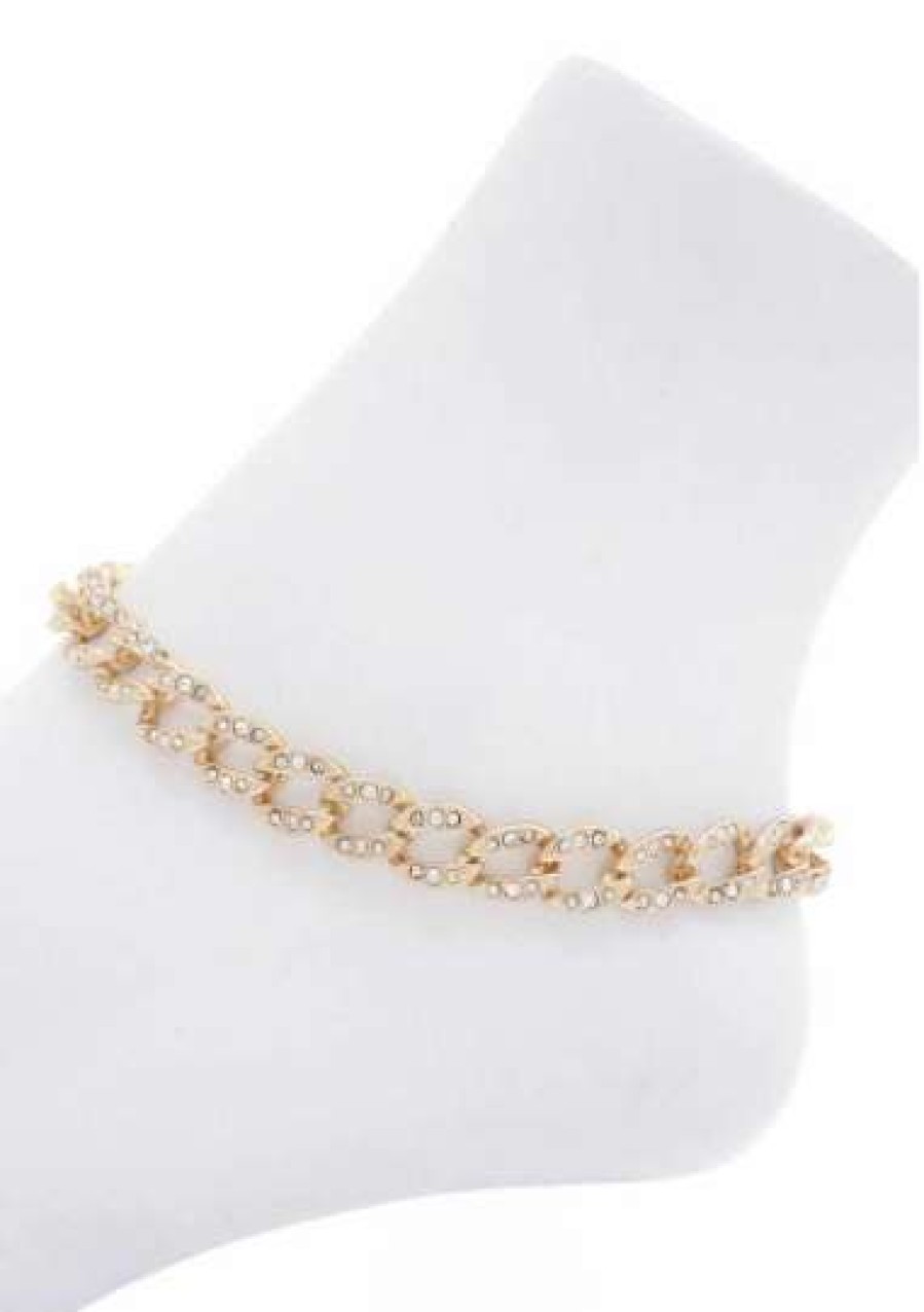 Accessories * | Joia Ka5017 Gold Ankle Chain