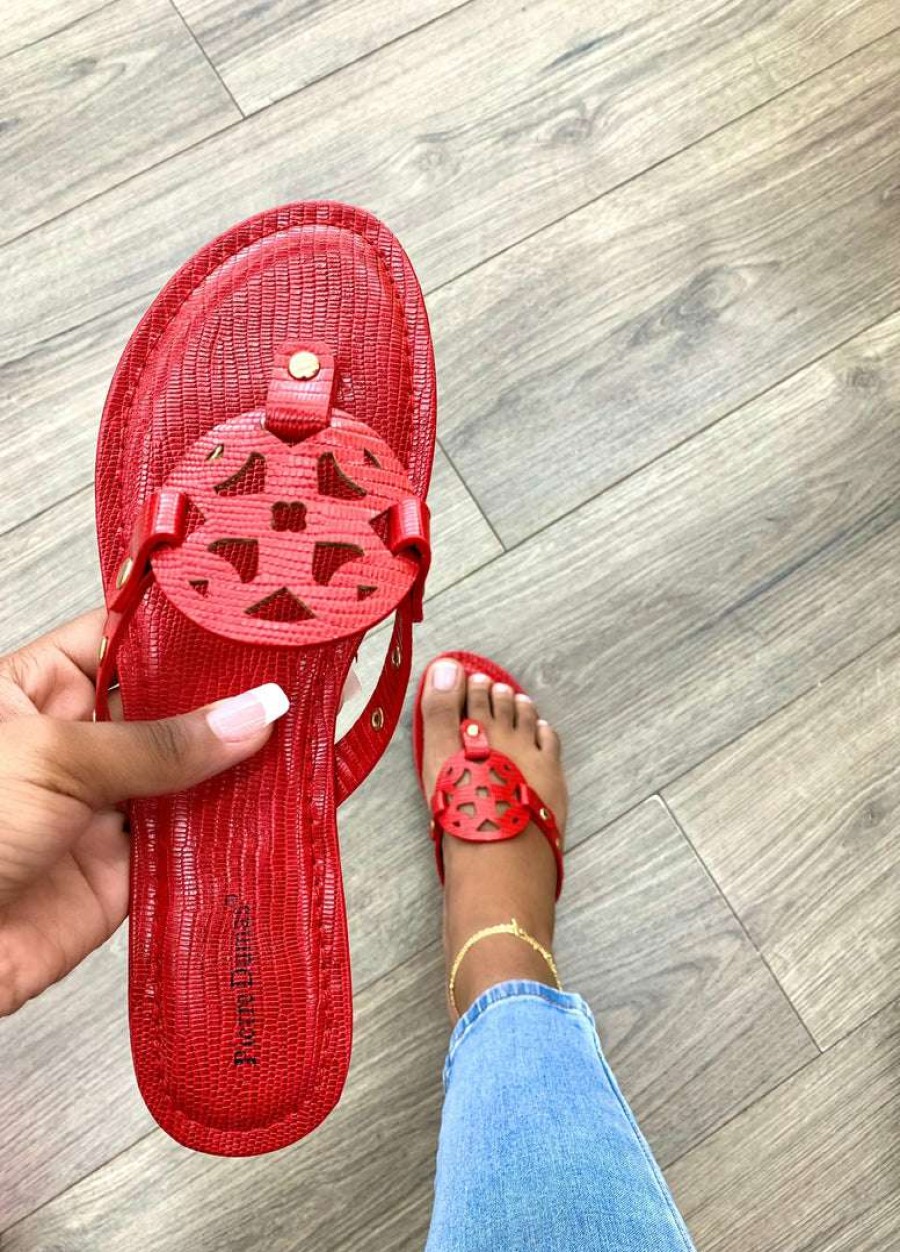 Shoe Type * | Olem Limit34 Red Croco What'S New