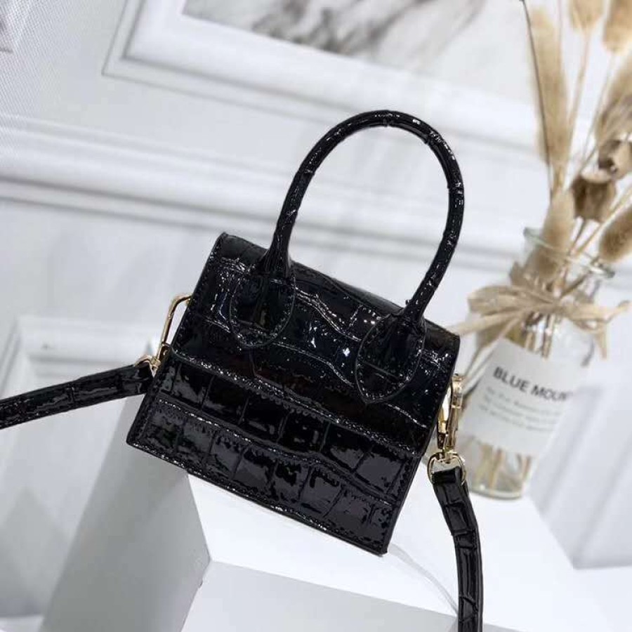 Accessories * | China Xy8752 Black Mini Purse What'S New