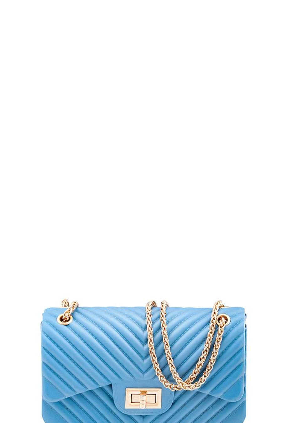 Accessories * | Joia 7043 Light Blue Jelly Purse What'S New