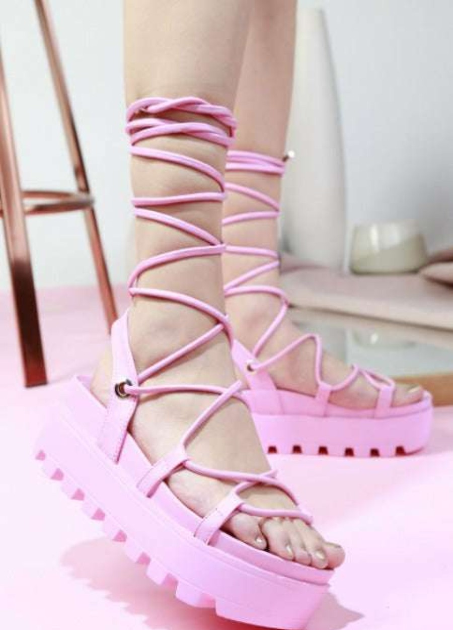 Shoe Type * | Mata Lace Me Up Pink