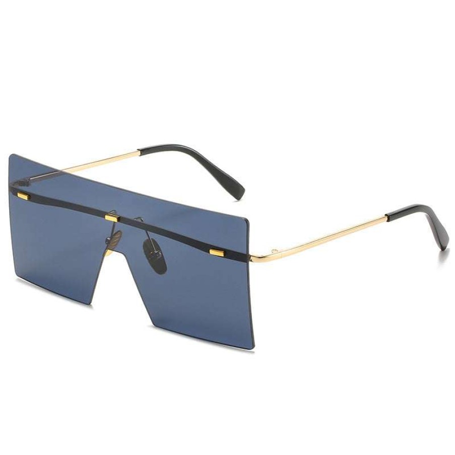 Accessories * | China 0317 Oversized Sunglasses With Bar What'S New