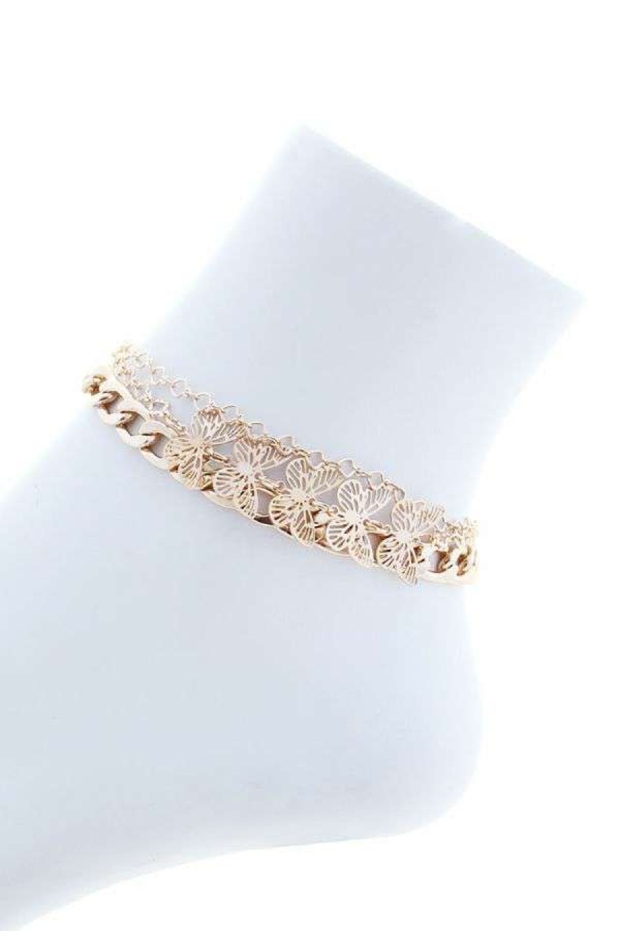 Accessories * | Joia Ka5003 Gold Ankle Chain