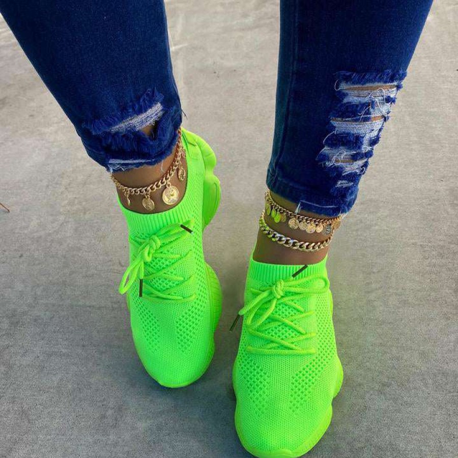 Shoe Type * | Ann More Charlie Neon Green What'S New