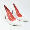 Shoe Type * | Fortune Cindy White Pu Back In Stock