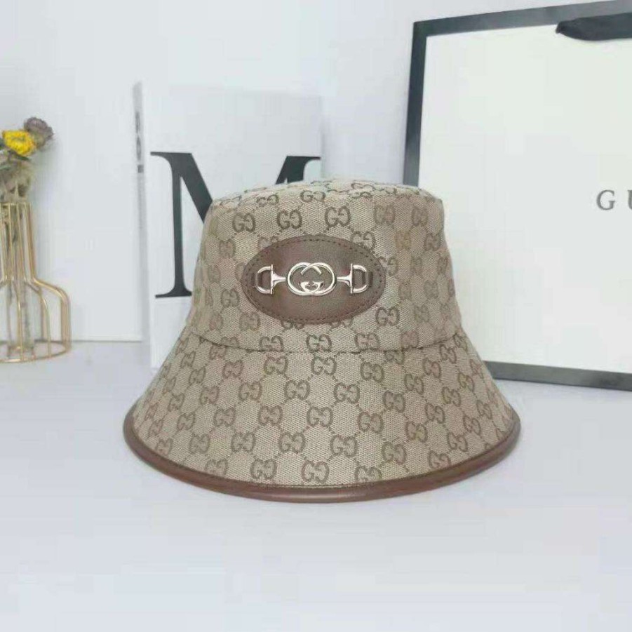 Accessories * | China 6831 Gg Bucket Hat Brown