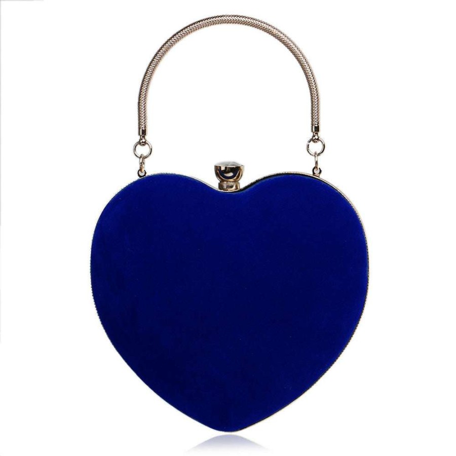 Accessories * | China 1125 Blue Heart Purse