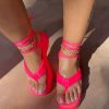 Shoe Type * | Legend Abella02 Neon Pink