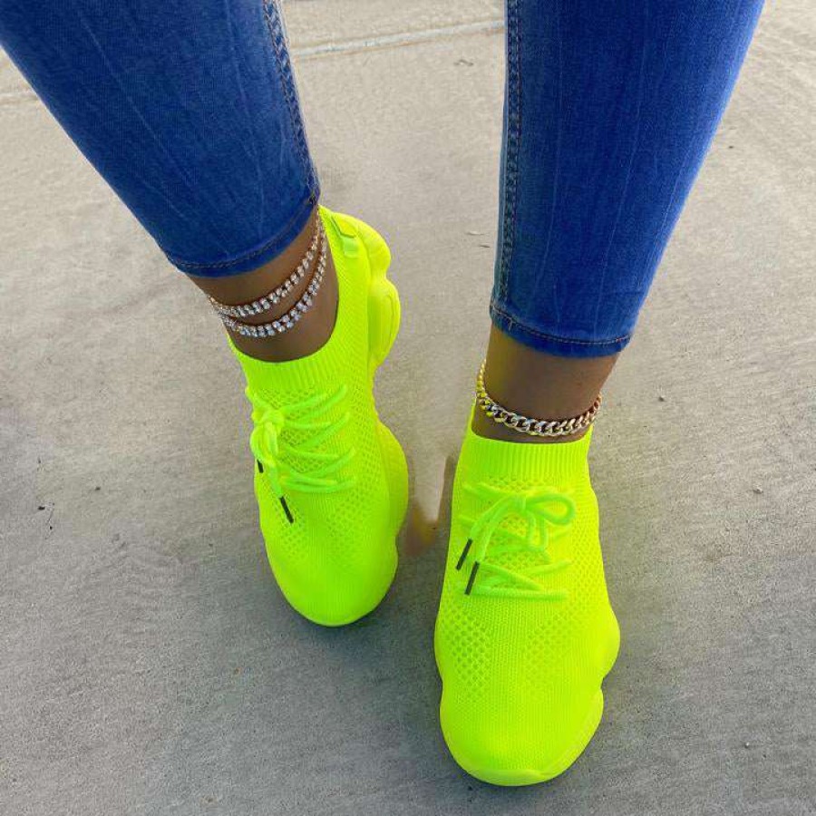 Shoe Type * | Ann More Charlie Neon Yellow What'S New