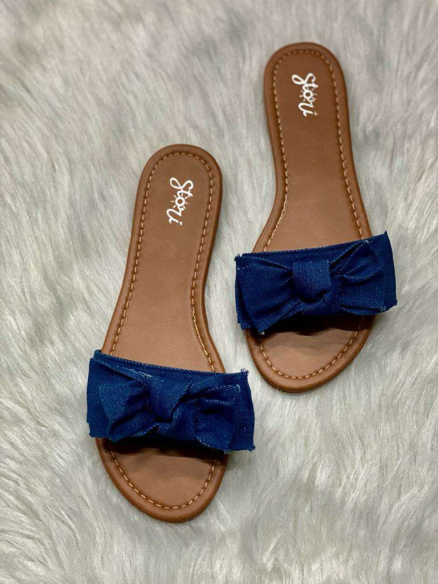 Shoe Type * | Easy Luck Stassi Blue Denim What'S New