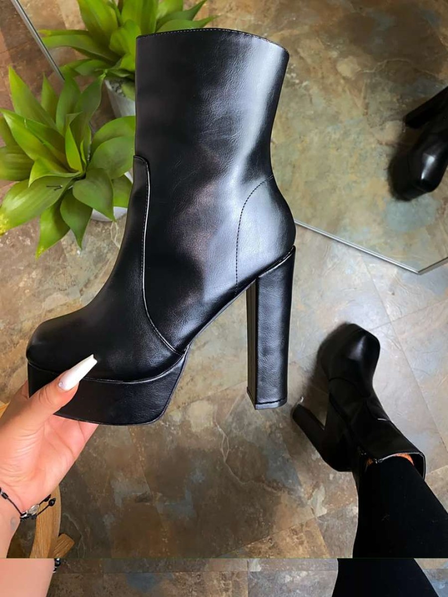 Shoe Type * | Liliana Lawrence4 Black Pu What'S New