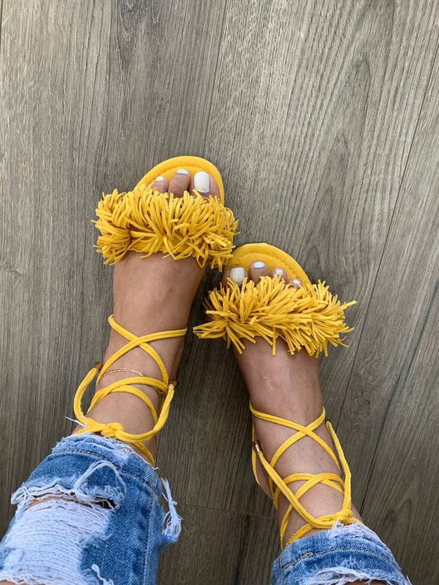 Shoe Type * | Liliana Dainty25 Yellow What'S New