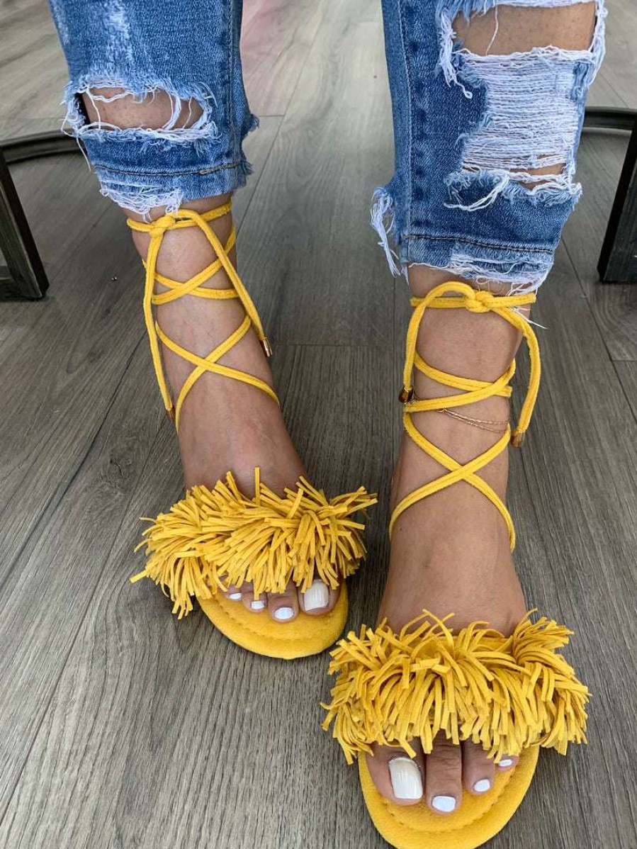 Shoe Type * | Liliana Dainty25 Yellow What'S New