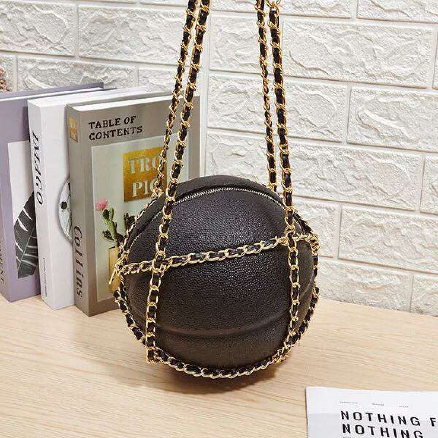 Accessories * | China Basketball Purse Black What'S New