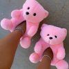 Shoe Type * | China What'S New Teddy Bear Slippers Pink