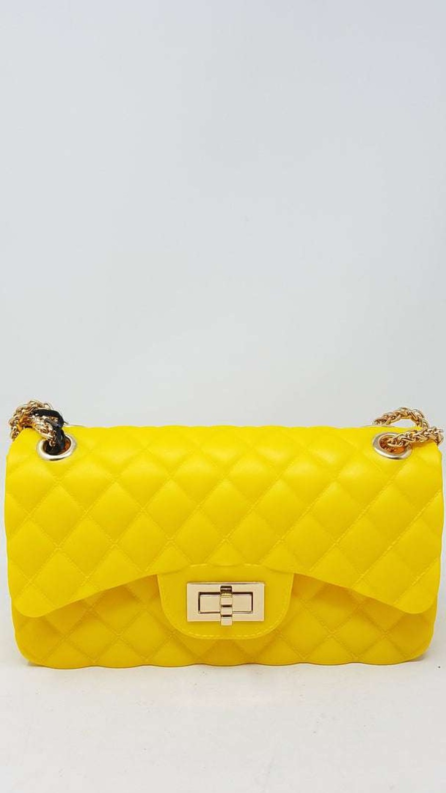 Accessories * | Eli Jp068 Neon Yellow Jelly Purse (Medium) What'S New