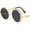 Accessories * | China 2518 Sunglasses Black & Gold