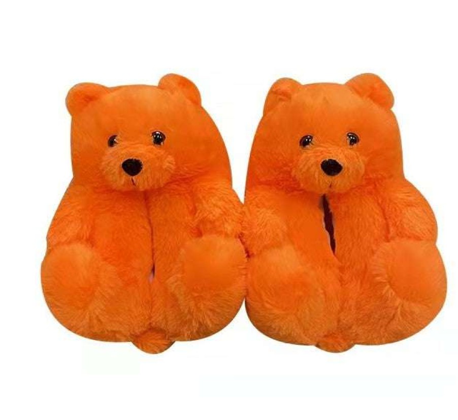 Shoe Type * | China Teddy Bear Slippers Orange Shoe Type