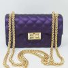 Accessories * | Eli Jp067 Purple Jelly Purse (Small) What'S New